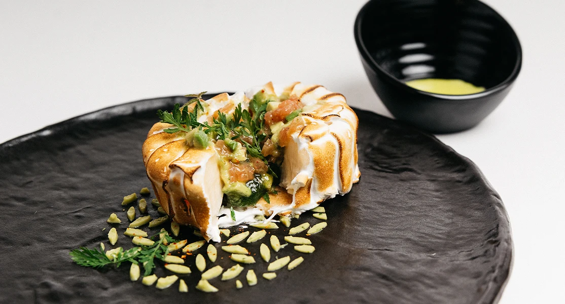 Assiette de Bertrand Blondeau, gagnant des Trophées de la Glace 2026